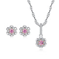 Multicolor Cubic Zirconia Jewelry Set Bridal Jewelry Sets 925 Sterling Silver Korean Jewellery Mothers Day Jewelry Sets