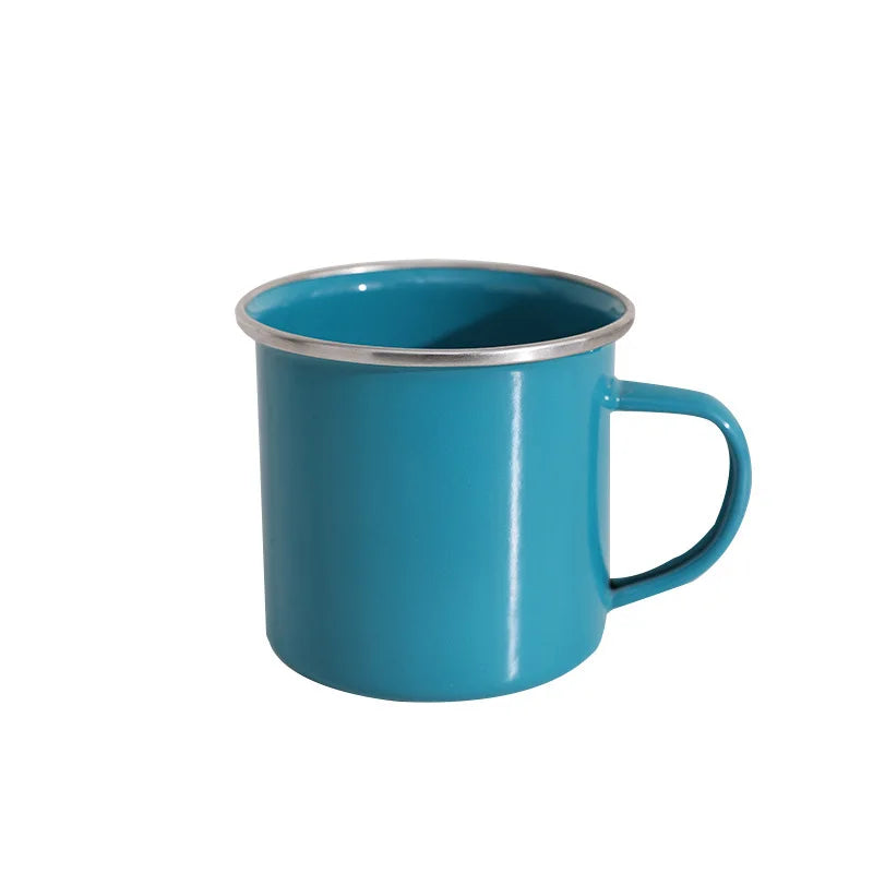 Vitreous Enamel Custom Sublimation Blank Enamel Mug Custom logo Sublimation Enamel Mug