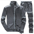 Autumn and Winter New Men's Coat Trousers Two Pieces of Solid Color Sport Coat Casual Slacks Two Pieces of Sport