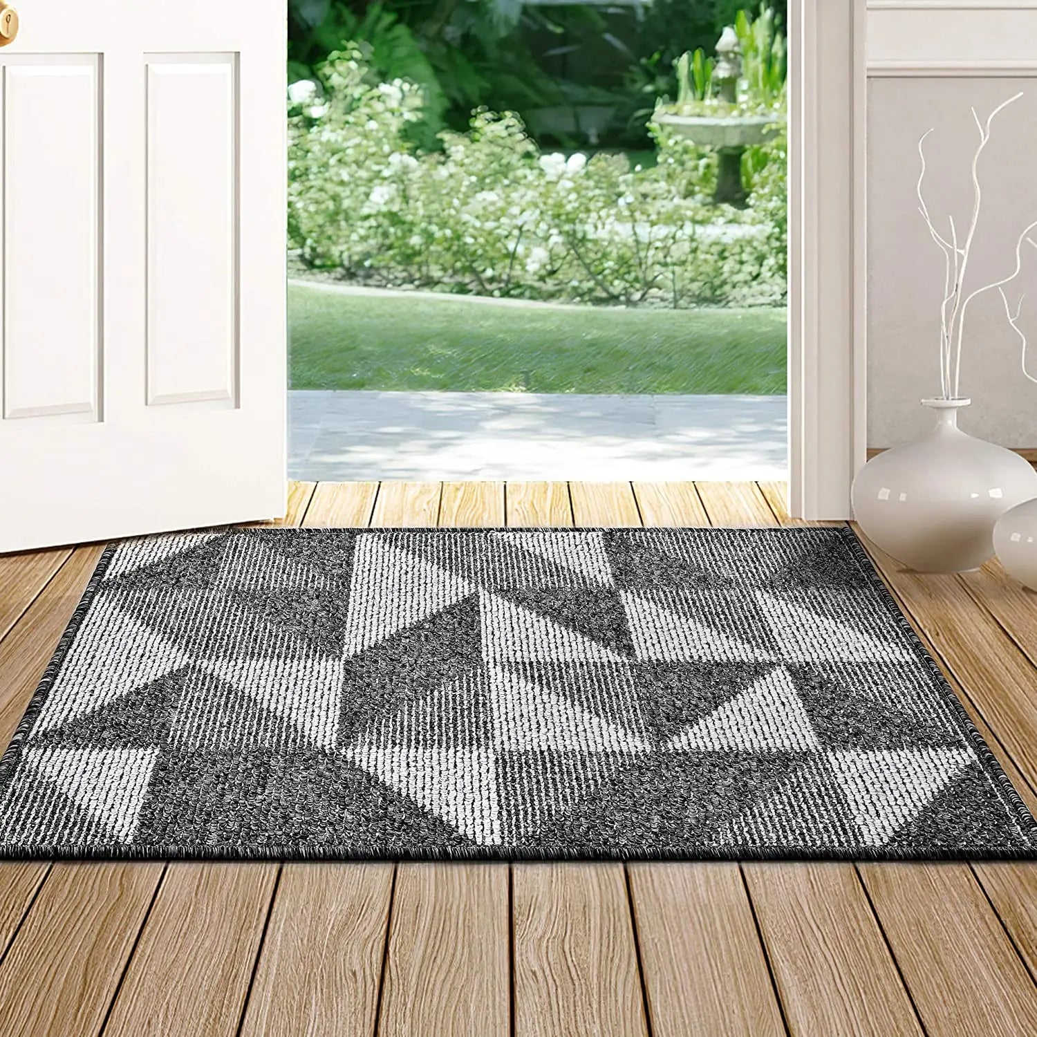 Indoor Doormat Front Door Mat Non Slip Rubber Backing Absorbent Mud and Snow Magic Inside Dirts Trapper Mats