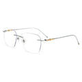 GWTNN OEM Frame Kacamata Titanium Glasses Men Vintage Frameless Glasses Titanium