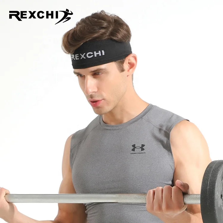 REXCHI XTJ98 Summer Running Basketball Fitness Sweat Absorption Speed Dry Cycling Breathable Knit Sport Headband