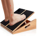 JUNJI Adjustable Wooden Wedge Footrest Slant Board Calf Stretching Squats Incline Stretch