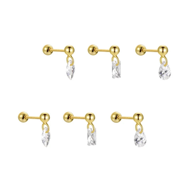 2022 Luxury Wholesale Designer Inspired Earrings 925 Sterling Silver Stud Earings Jewelry Women