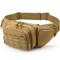 Large-capacity Compact Nylon Outdoor Portable Running Mountain Climbing Hiking Waist Bag Zipper Closure Fashion Style for Unisex