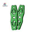 Manufacturer Wholesale Outdoor Shooting Three Hole Positioning Wear-resistant Microfiber Leather Pocket Slingshot Accessories