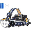 8 Mode 1200 Lumen USB Rechargeable T6/Q5/COB LED Headlamp 6000K Daylight Waterproof ABS CE Approved for Camping/Fishing/Hunting