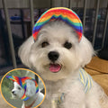 Outdoor Dog Baseball Cap Hat Adjustable Sports Casual Sunbonnet Pet Peaked Cap Dog Hat with Ear Holes