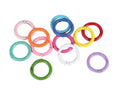 Colorful Round O Shaped Ring Carabiner Key Buckles Key Chain Holder 100pcs Clip Hooks