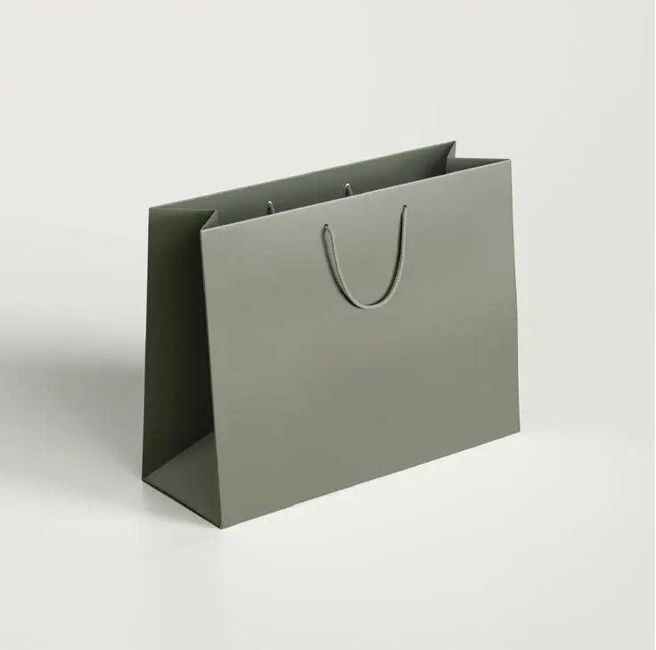 Wholesale Custom Printing Recycled Promotional Gift Clothing Packaging Paper Shopping Bags With Your Own Logo Handle