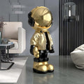 Luxury 70cm Astronaut Statue Modern Life-Size Resin Sculpture Space Plated Fiberglass for Interior Decoration Artificial Style