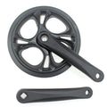 Bicycle Single Speed Crankset 48T Folding Electric Bicycle Crank Set Aluminum Alloy 170mm Electroplating Plastic Cover Bike Part