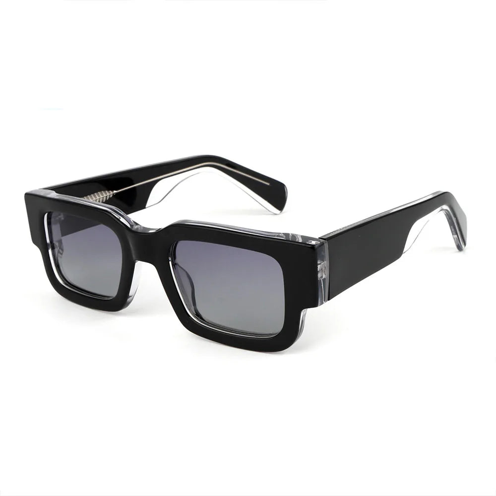 GS5856 High Quality Thick Frame Acetate Sun Glasses TAC Polarized Luxury Designer Rectangle Acetate Sunglasses 2024