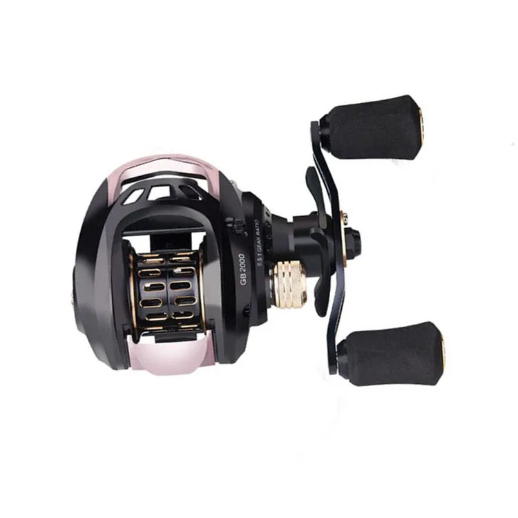 WEIHE 6+1BB High Speed 6.5:1 Gear Ratio Fishing Bait Casting Reel Braking Force with Right Left Hand Optional