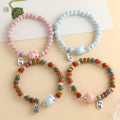 YL Cartoon Rabbit Beaded Ceramic Bracelet Niche All-match Refreshing Jingdezhen Unisex Light Luxury Jewelry