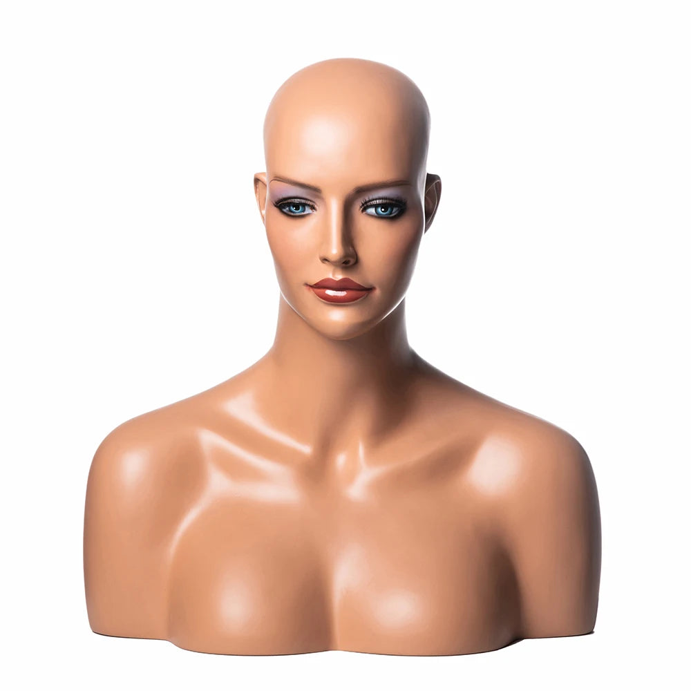 H6 Wig Display Head Mannequin Europe Makeup Face Fiberglass Head