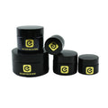 Hot Sale Emtpy UV Black Dark Violet Cosmetic Glass Cream Jar Concentrate Container