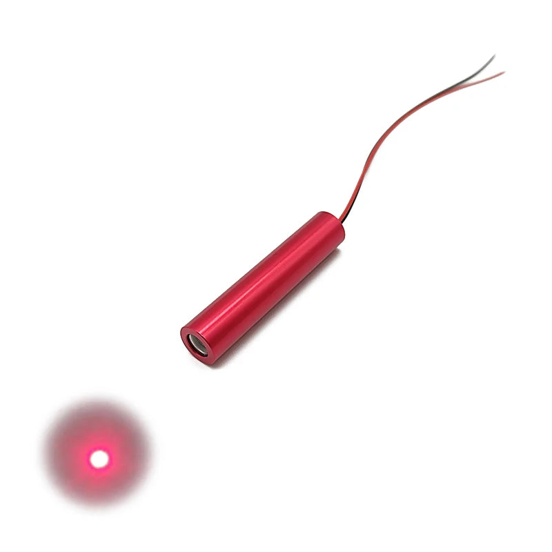 10mm 635nm 5mW Full Round Red Spot Dot Laser Module With a Small Divergence Angle Laser Positioning for Mechanical Equipments