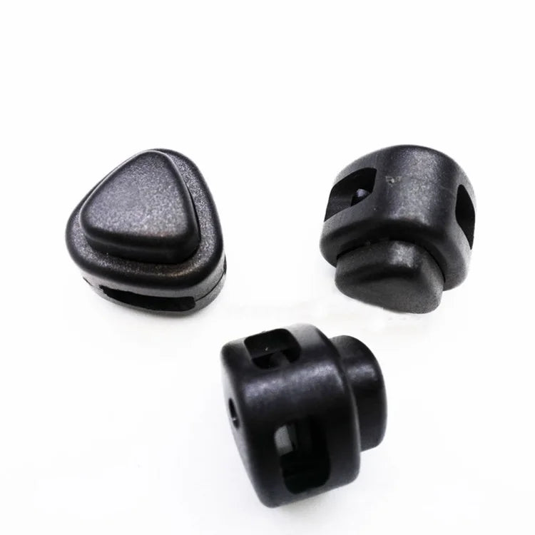 Hot Sale Black POM Cord Lock Garment Accessory Rope Stopper Toggle Cord Locks for Hat Bags Shoes MegaBDM