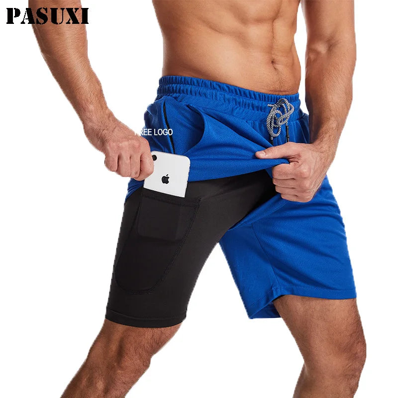 PASUXI Mens Running Shorts Plus Size Mens Shorts Quick Drying Pants Sports Leisure Fitness Jogger Gym Shorts