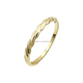 9K Custom Jewelry Women Finger Ring Fine Jewelry 9k Solid Yellow Gold Ring Simple Design Wholesale