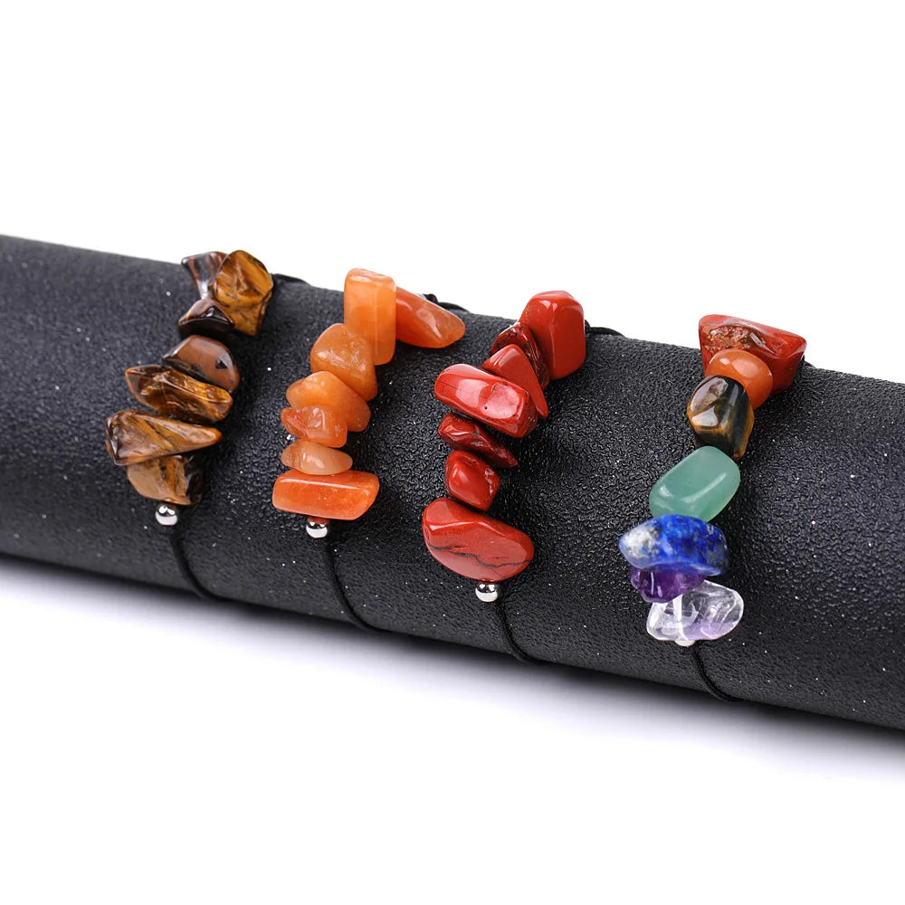 Handmade 7 Chakras Healing Crystals Christian Anniversary Bracelet Yoga Stone Beads Meditation Jewelry Unisex