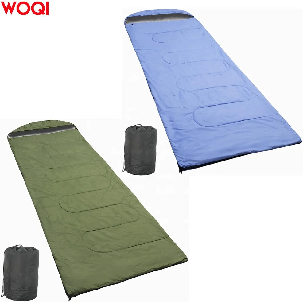WOQI Hot Selling Spot Portable Indoor and Outdoor Camping Waterproof and Cold Resistant Cotton Sleeping Bag