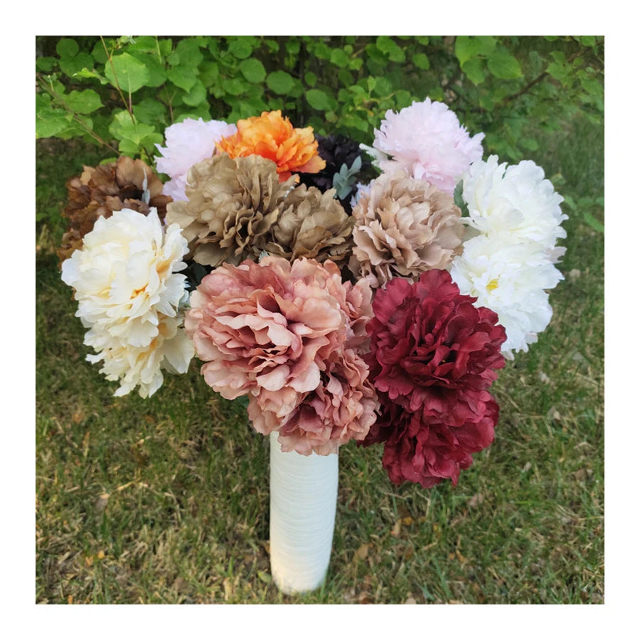 Wholesale Silk Peonies Artificial  Flowers for Family Party Decoration