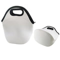 Blank White for Sublimation 3 Size Portable Kids Picnic Camping Trip Lunch Tote Bag Insulated Neoprene Blanks Lunch Cooler Bag