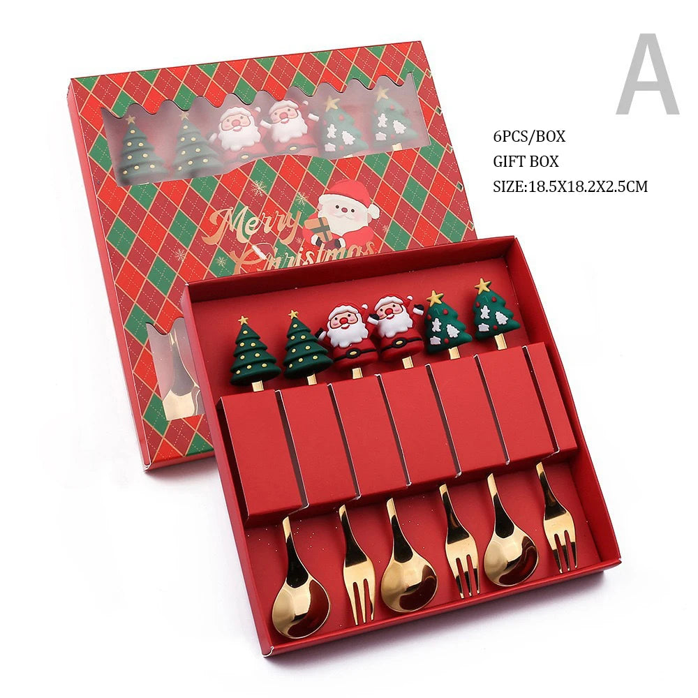 Eco-Friendly Sustainable Metal Spoon and Fork Set for Home Parties Restaurant Use for Christmas & Giveaways