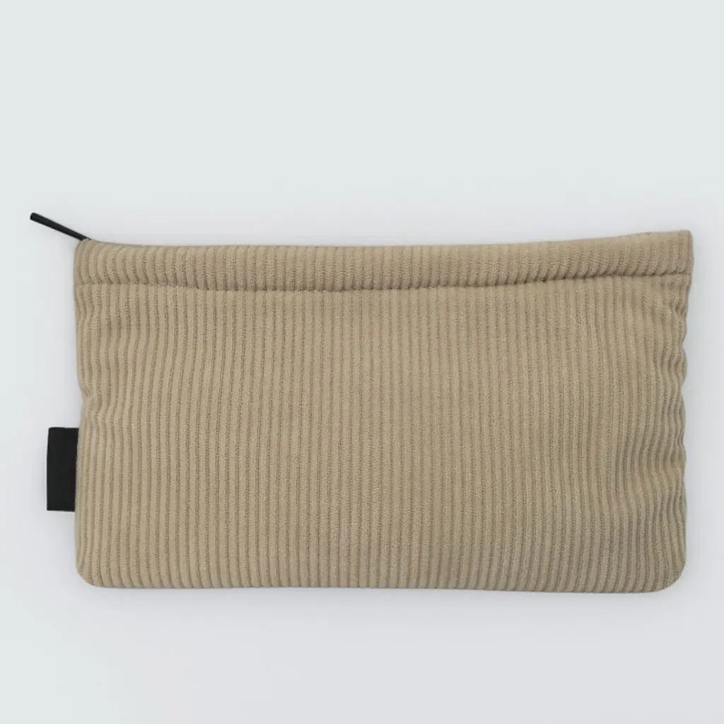 Royal Fair Wholesale Custom Logo Corduroy Small Makeup Bag Professional Lightweight Portable Cosmetic Pouch Organizer