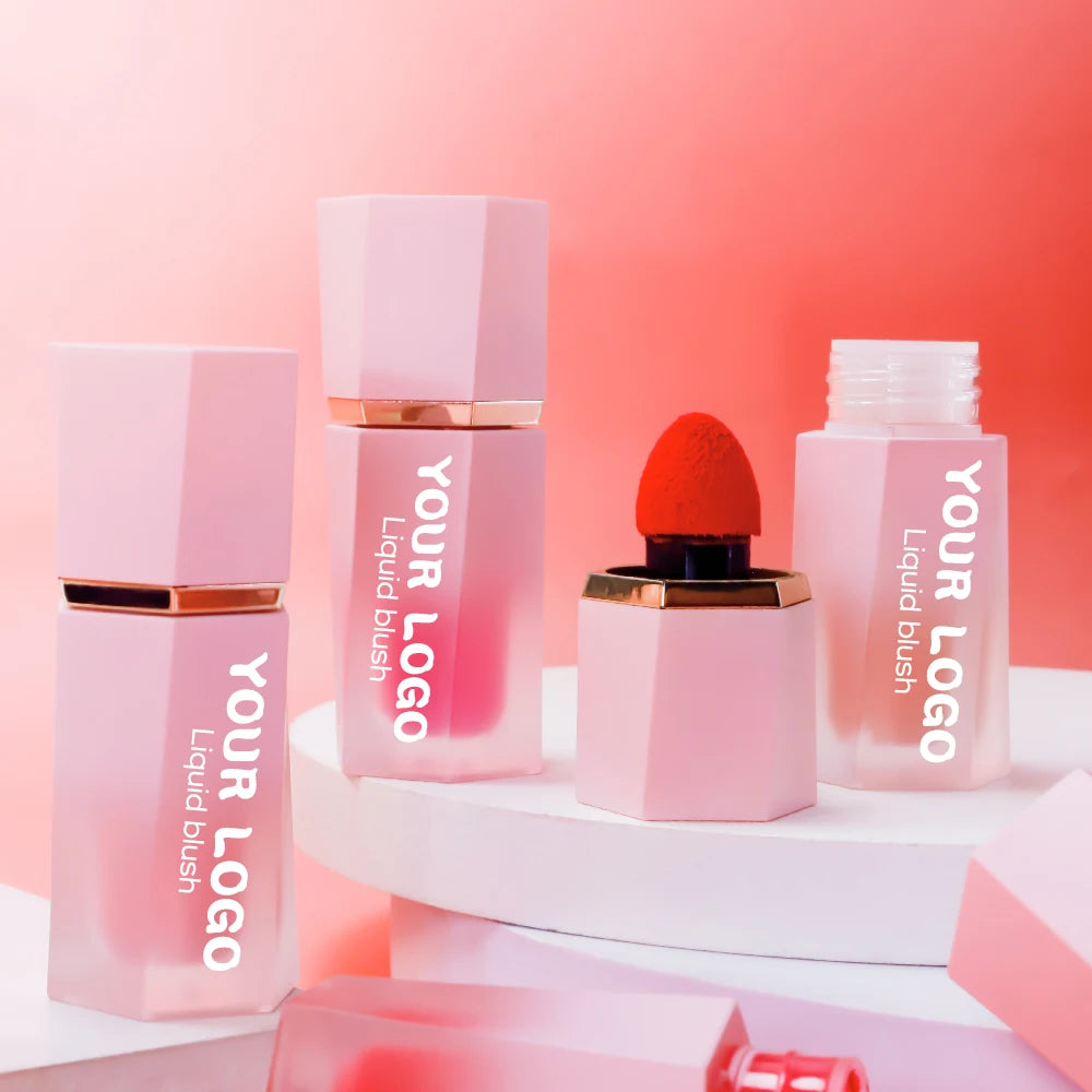 Customized Liquid Blush Creamy Custom Moisture Vegan Makeup Blush Liquid Blush Face Eye Lip Cheek Tint Private Label
