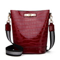 Custom Girls Bright Stone Pattern Latest Design Messenger Crossbody Bag Daily Commute square Women Leather Shoulder Bucket Bag