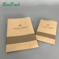 Eco-friendly Bakery Cookies Donut Toast Bread Packing Sandwich Brown Kraft Paper Bag With Clear Window for Food