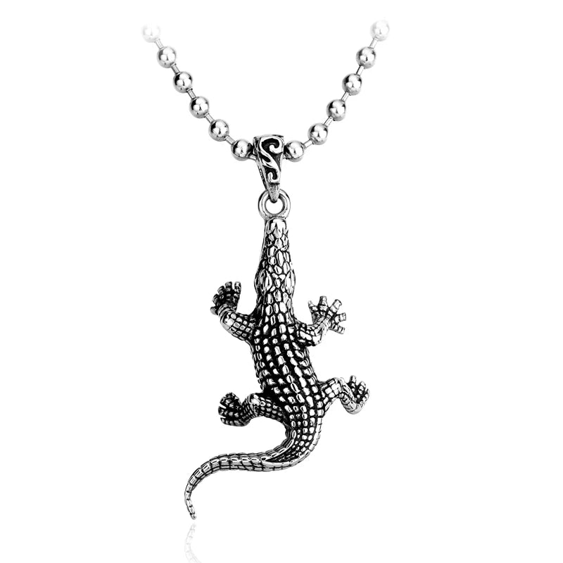 SS8-066P Steel Soldier Stainless Steel Men Pendant Crocodile Pendant