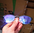 Fashion Optical Glasses Unisex Alloy Frames Diamond Face Shape Clear Lenses CE Certified UV400 Anti-Blue Light Daily Use