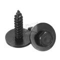 Universal Car Black 8mm Hex Head Self Tapping Tapper Screw & Washer Set 4.8 x 19mm For BMW