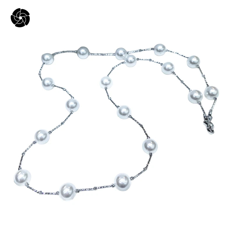 Elegant Pearls Necklace for Women Fashion Jewelry Chains Ball-Shaped Classic Style for Wedding Party Available for Wholesale