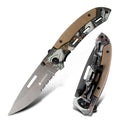 Portable Mini  Hunting  Hiking Accessoriesstringarm Cool Looking Outdoor Hunting Survival Sharpening Knives for Camping