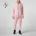 Wholesale Casual Custom Logo Two Piece Sweatsuit Hoodie Jogging Sets Autumn Winter Sweatpants for Men