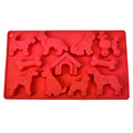 11-Cavity Dog Shape Silicone Molds for Cake Tools Including Ice Molds