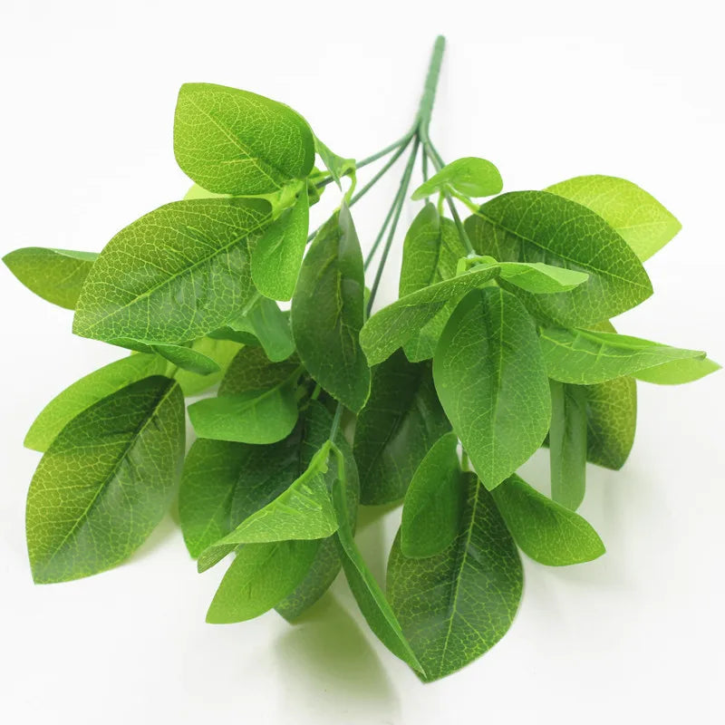 New Product Small Leaves Home Decor Decorative Plants Indoor Artificial Bushes Greenery Branches Fleurs Artificielle