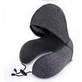 Comfortable Lightweight New Travel Pillow for Airplane Sleeping Neck Support Travel Wrap Pillow with Hoodie