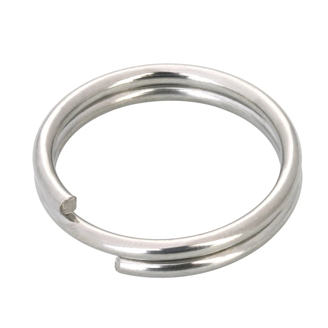 Double Loop Stainless Steel Keychain DIY Jewelry Findings & Components Elegant Metal Key Rings for Accessories & Decorations