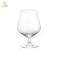 625ML Crystal Brandy Snifter Glass Short Stem Premium Wine & Whiskey Tumbler for XO Cognac Elegant Barware Home/Bar Use