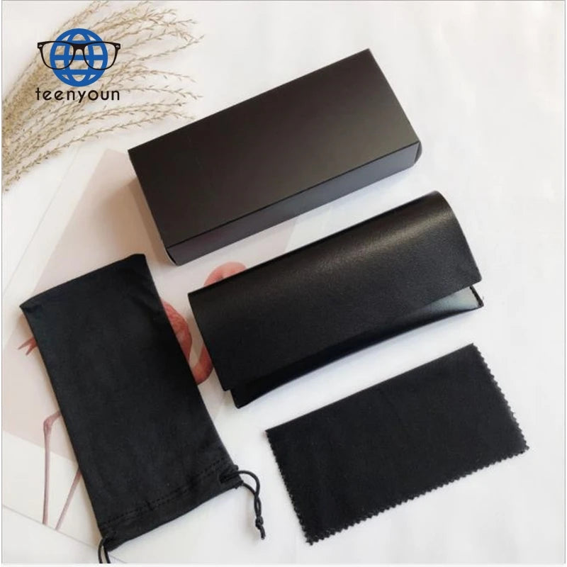 Teenyoun Wholesale Luxury Glasses Packing Box Set Cloth Pouch New Paper for Eyeglass Leather Glass Sunglass Case Eyewear