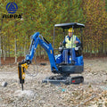 Rippa New Product Mini 1.5Ton 2Ton 3Ton Bagger Hydraulic Diesel Crawler Mini Excavator With Attachments