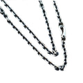 BOCAI  Men's Necklace New Fashion Real S925 Silver Cross Long Sweater Chain Taikoo Chain Jewelry Accessory Gold Material
