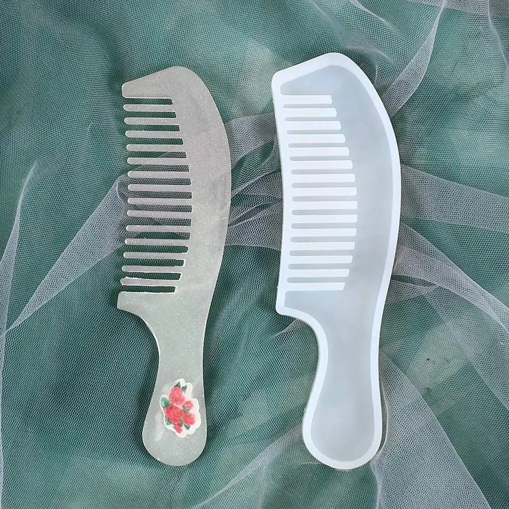 J260  Handcraft Epoxy Accessories Mould DIY Resin Creative Comb Silicone Mold for DIY Resin Crafts