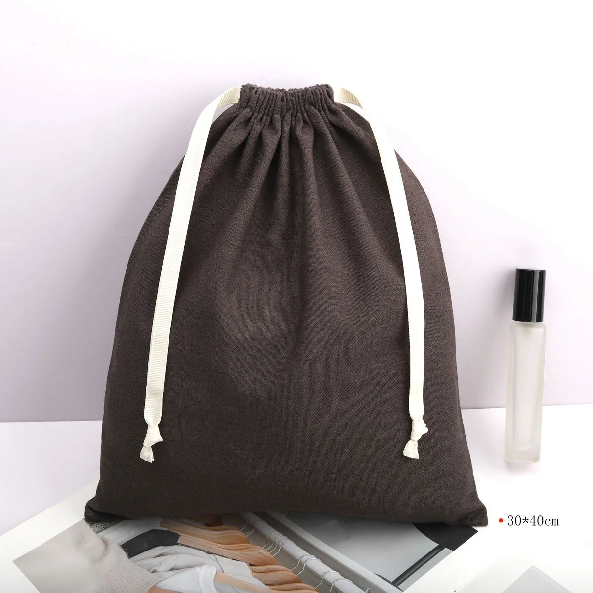 Durable Large Cotton Linen Drawstring Shopping Bag Promotion Hot Sale Coffee Cocoa Bean Storage Dust Cotton Muslin Pouch